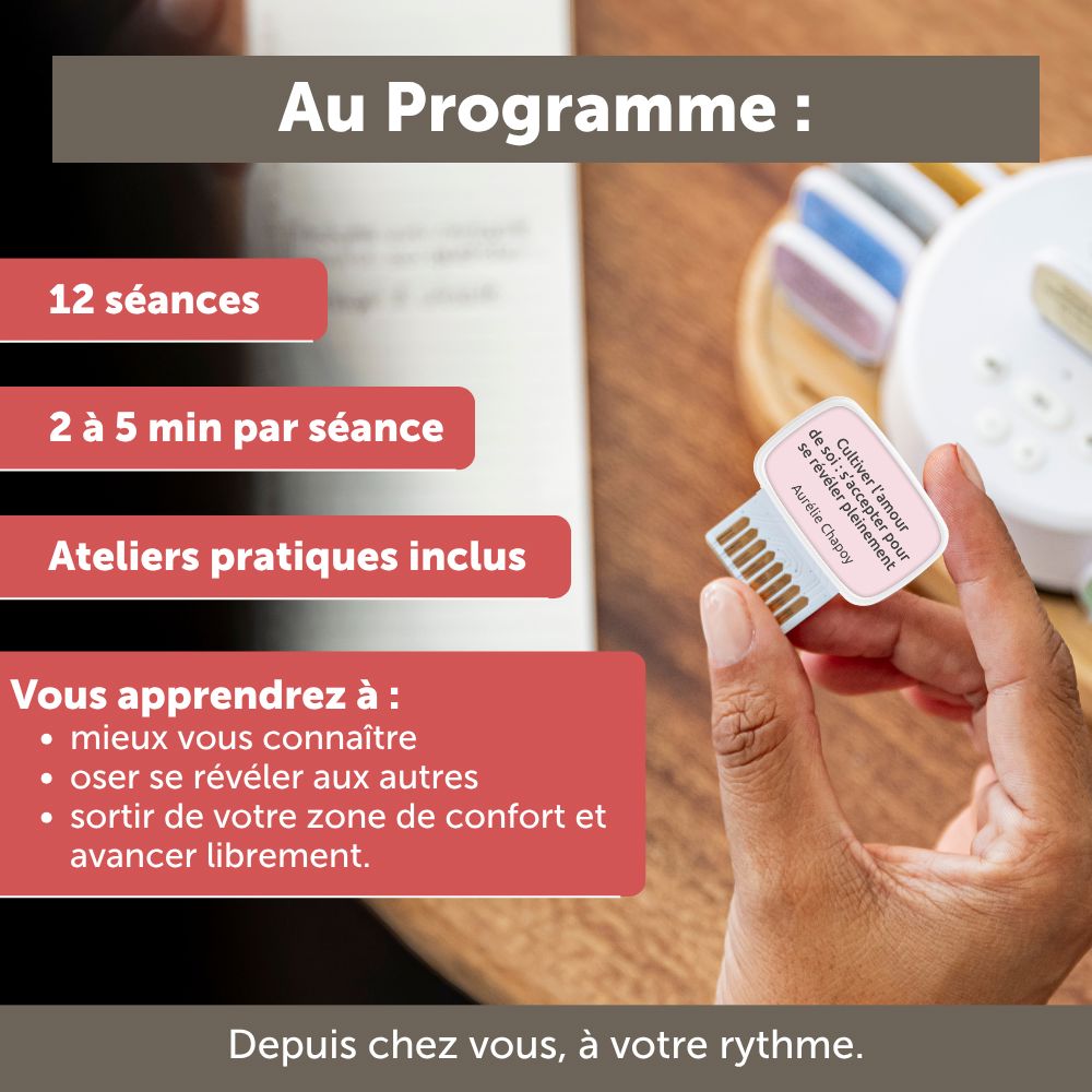 Carte de coaching "Cultiver l'amour de soi : s'accepter pour se révéler pleinement"