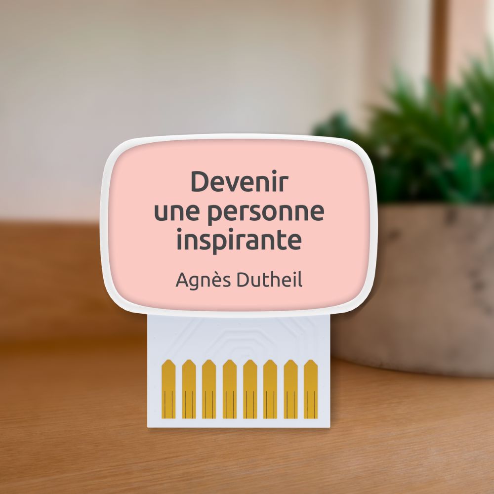 Carte de coaching "Devenir une personne inspirante"