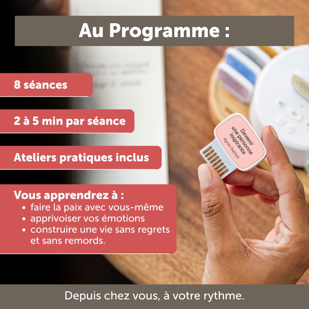 Carte de coaching "Devenir une personne inspirante"