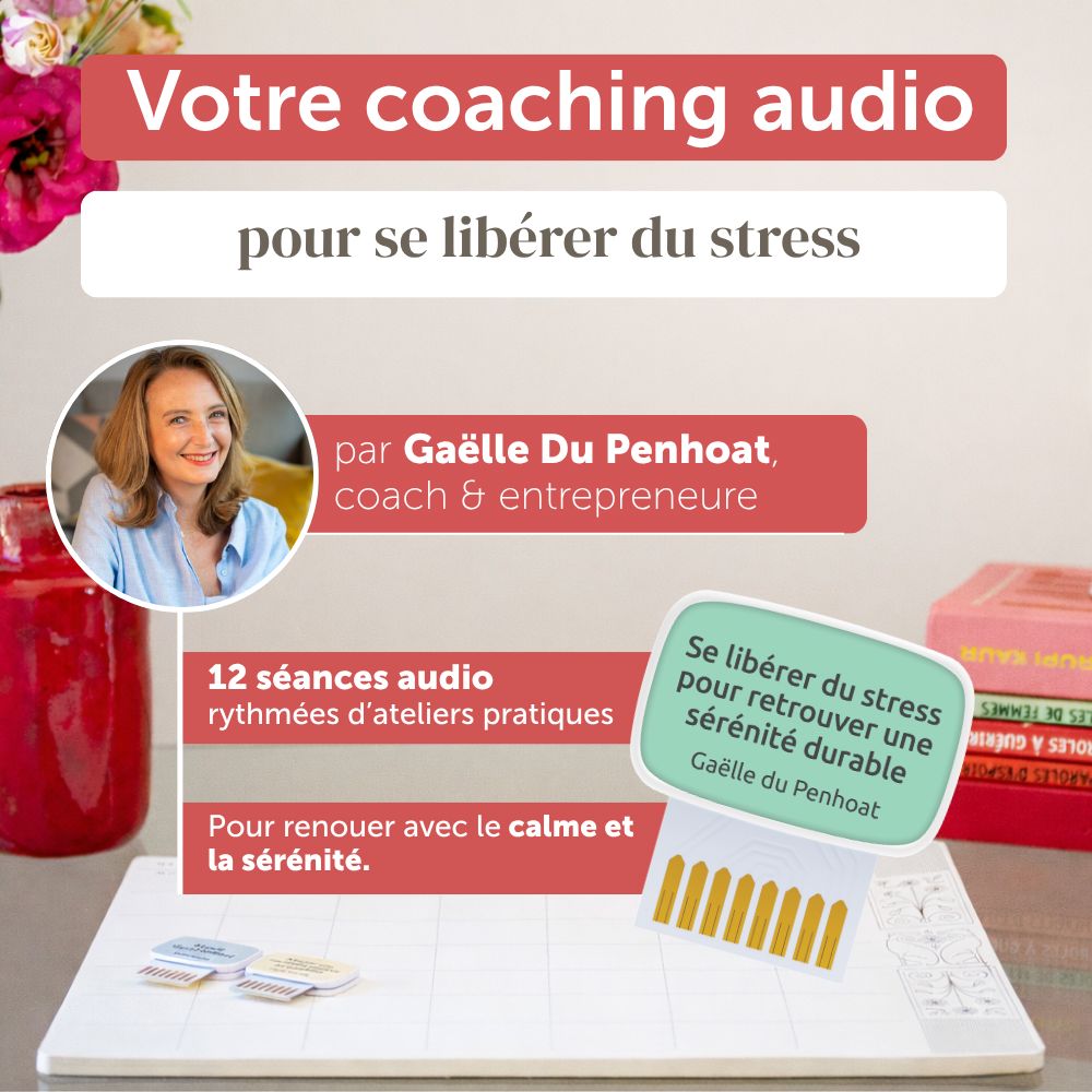 Carte de coaching "Se libérer du stress pour retrouver une sérénité durable"