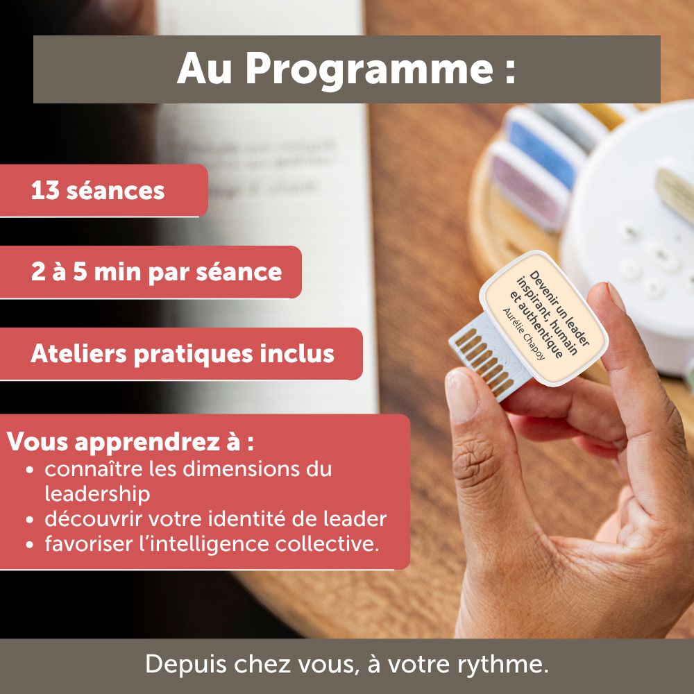 Carte de coaching "Devenir un leader inspirant, humain et authentique"