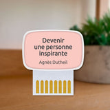 Carte de coaching "Devenir une personne inspirante"