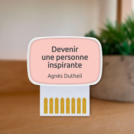 Carte de coaching "Devenir une personne inspirante"