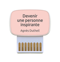 Carte de coaching "Devenir une personne inspirante"