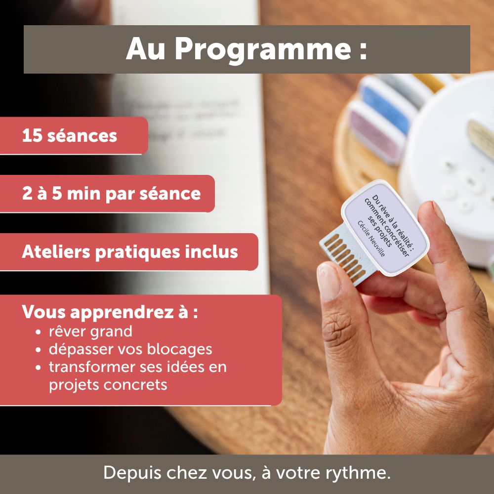 Carte de coaching "Du rêve à la réalité : comment concrétiser ses projets"