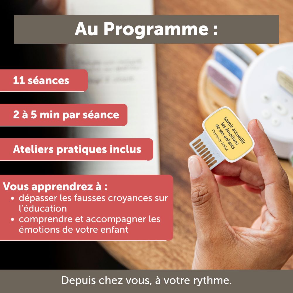 Carte de coaching "Savoir accueillir les émotions de ses enfants"