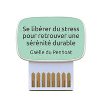 Carte de coaching "Se libérer du stress pour retrouver une sérénité durable"