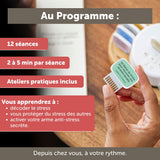 Carte de coaching "Se libérer du stress pour retrouver une sérénité durable"
