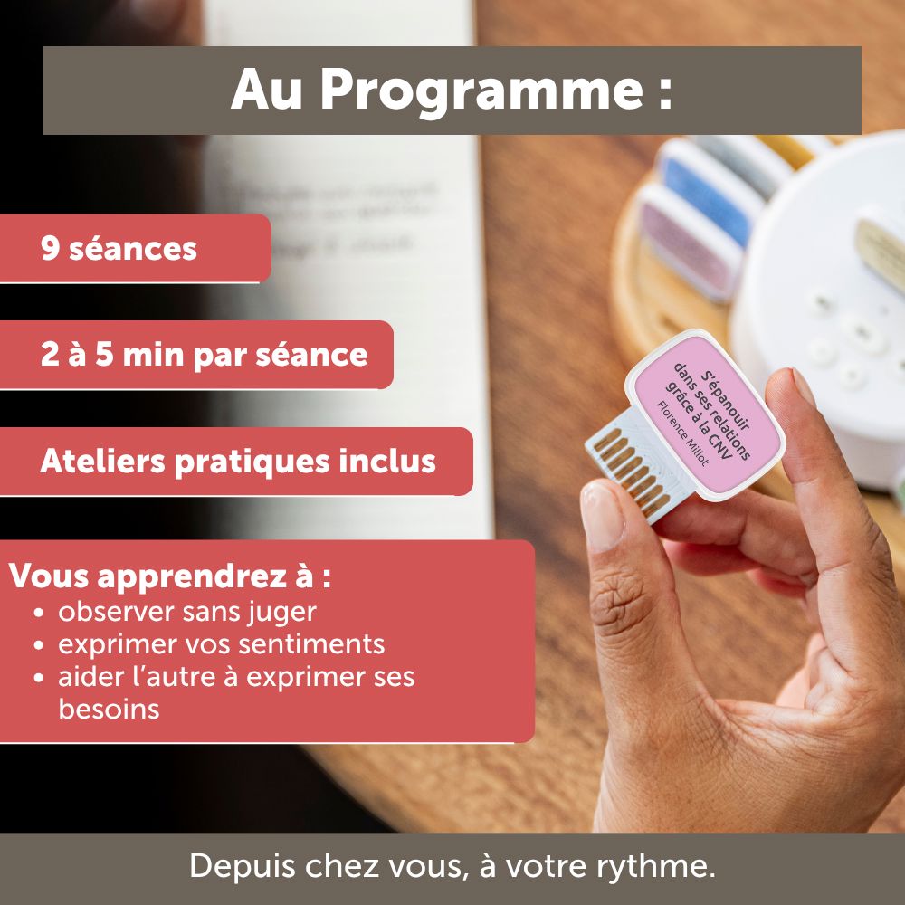 Carte de coaching "S'épanouir dans ses relations avec la Communication Non Violente"