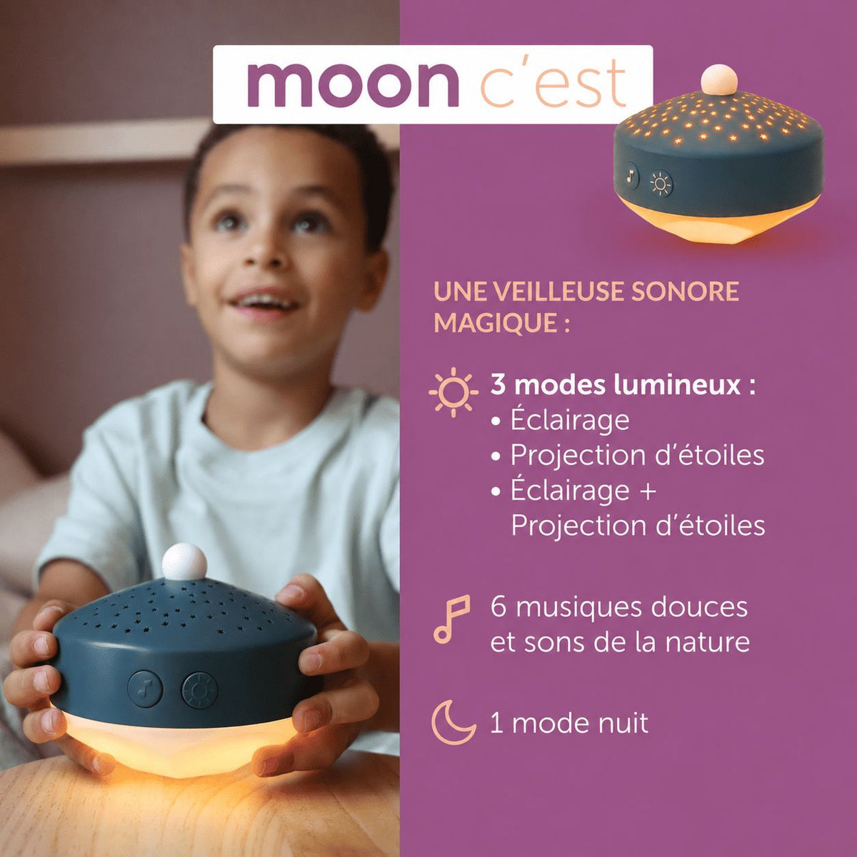 Moon la veilleuse magique