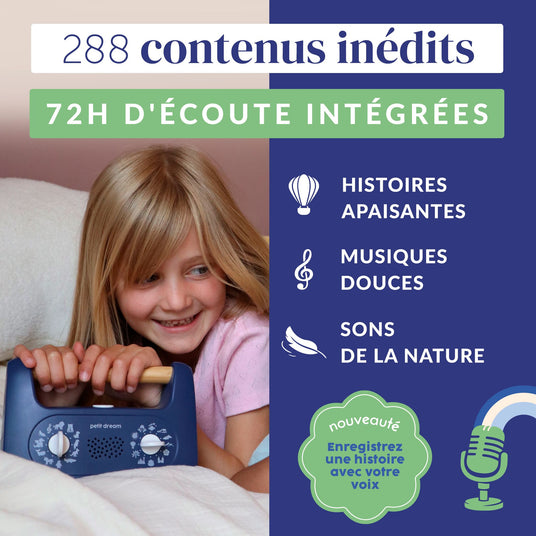 Petit Dream contient 288 contenus inédits pour 72 heures d'écoute