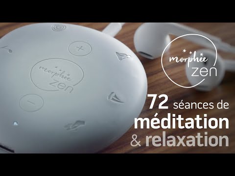 Morphée Zen - Ciottolo Di Meditazione Portatile Con 72 Sessioni Audio Da 5 Minuti - Per Ridurre Stress E Ansia, Senza Schermo, In Francese
